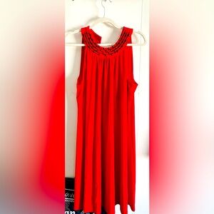 SPICY 🌶️ RED KNEE LENGTH DRESS /MIDI